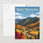Carte Postale Montagnes Blanches USA (Devant / Derrière)