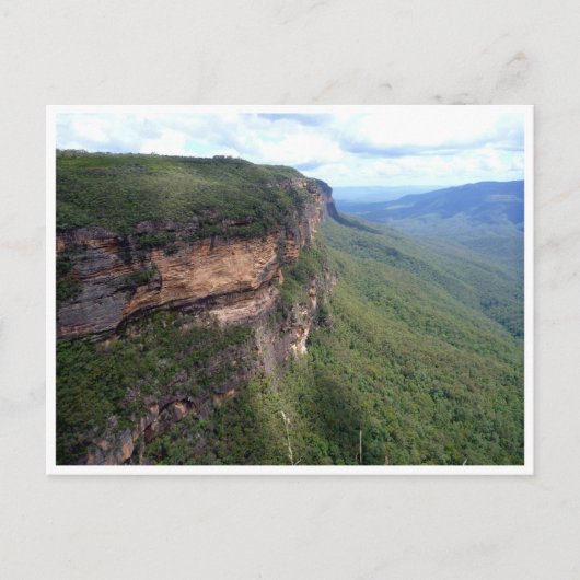 Carte Postale montagnes bleues escarpées (Devant)
