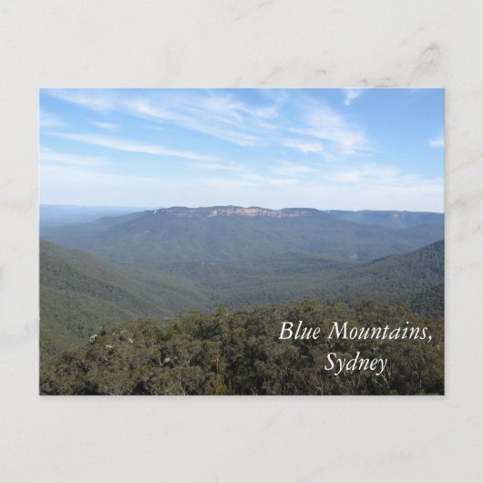 Carte Postale Montagnes bleues, Sydney (Devant)