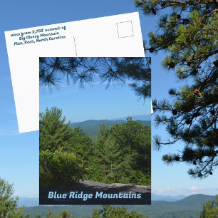 Carte Postale Montagnes Blue Ridge Big Glassy Mountain NC