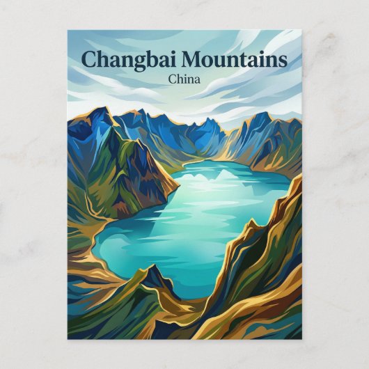 Carte Postale Montagnes Changbai Chine (Devant)