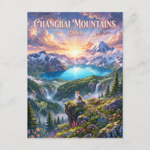 Carte Postale Montagnes Changbai Chine