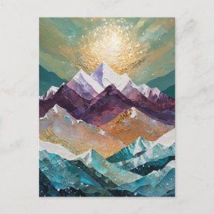 Carte Postale Montagnes Colorées