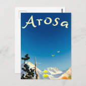Carte Postale Montagnes d'Arosa, Champ d'été (Devant / Derrière)