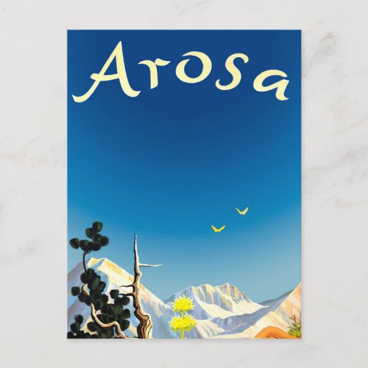 Carte Postale Montagnes d'Arosa, Champ d'été (Devant)