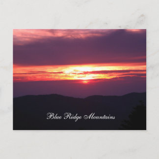 Carte Postale montagnes de la crête bleue