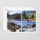 Carte Postale montagnes de l'Andorre AD - (Devant / Derrière)