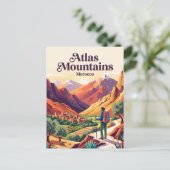 Carte Postale Montagnes de l'Atlas Maroc (Debout devant)
