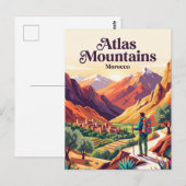 Carte Postale Montagnes de l'Atlas Maroc (Devant / Derrière)