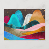 Carte Postale Montagnes de l'espace (Dos)