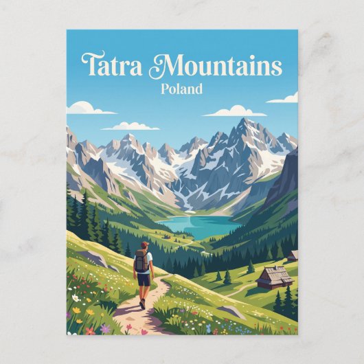 Carte Postale Montagnes de Tatra Pologne (Devant)
