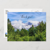 Carte Postale Montagnes enneigées des fjords de Kenai Merci (Devant / Derrière)