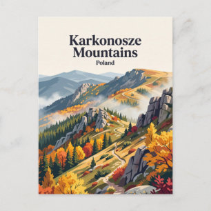 Carte Postale Montagnes Karkonosze Pologne