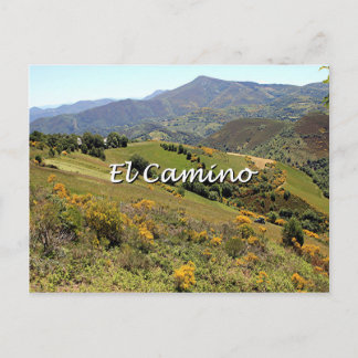 Carte Postale Montagnes le long de El Camino, Espagne (légende)