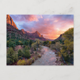 Carte Postale Montagnes   Le Parc National De La Zion Watchman U