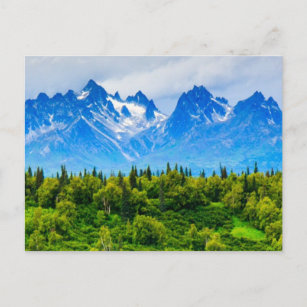 Carte Postale Montagnes majestueuses de l'Alaska