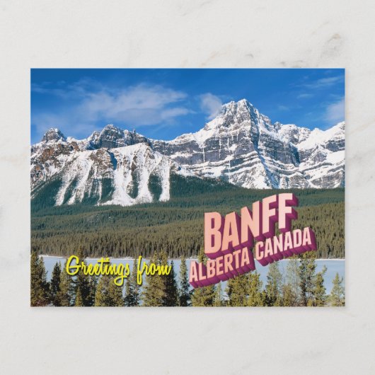 Carte Postale Montagnes Rocheuses (Devant)