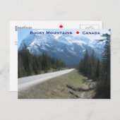 Carte Postale Montagnes Rocheuses Canada (Devant / Derrière)