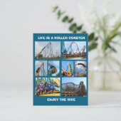 CARTE POSTALE MONTAGNES RUSSES  (Debout devant)