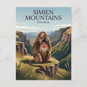 Carte Postale Montagnes Simien Éthiopie