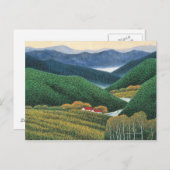 Carte Postale Montagnes Spring (Devant / Derrière)