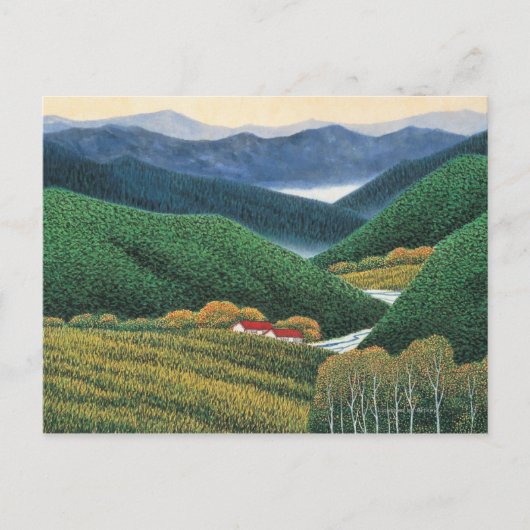 Carte Postale Montagnes Spring (Devant)