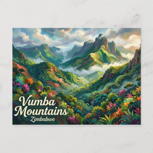 Carte Postale Montagnes Vumba Zimbabwe (Devant)