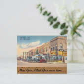 Carte Postale Montana, 600 Bar & Café, Miles City (Debout devant)