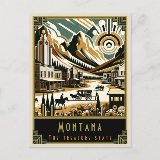 Carte Postale Montana | Art déco (Devant)