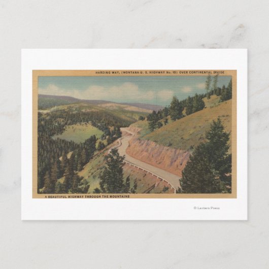 Carte Postale Montana - Harding Way (autoroute no 10) (Devant)