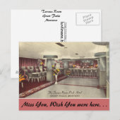 Carte Postale Montana, La Salle De Terrasse, Park Hotel (Devant / Derrière)