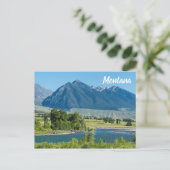 Carte Postale Montana Mountains River Voyage Souvenir (Debout devant)