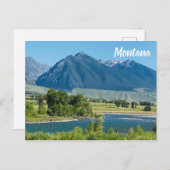 Carte Postale Montana Mountains River Voyage Souvenir (Devant / Derrière)