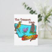 Carte Postale Montana Treasure State Bear Lark Flower (Debout devant)