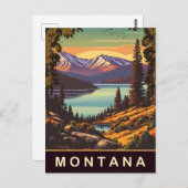 Carte Postale Montana, Voyage (Devant / Derrière)