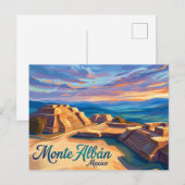 Carte Postale Monte Albán Mexique (Devant / Derrière)