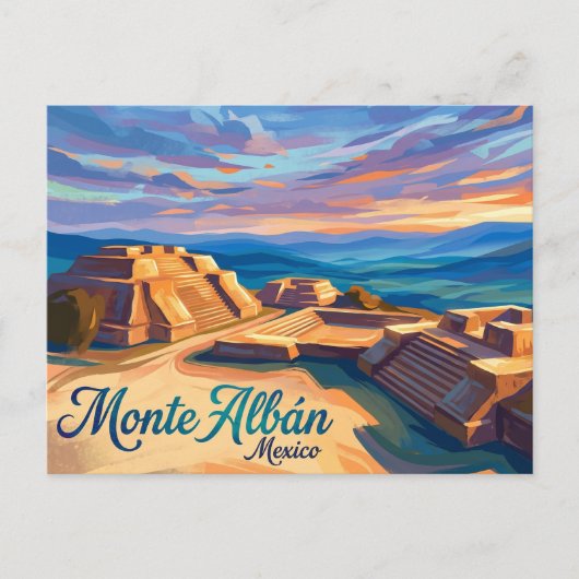 Carte Postale Monte Albán Mexique (Devant)