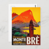 Carte Postale Monte Brè, Lugano, Suisse (Devant / Derrière)