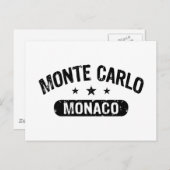 Carte Postale Monte Carlo (Devant / Derrière)