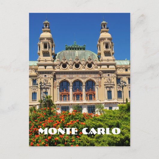 Carte Postale Monte Carlo à Monaco (Devant)
