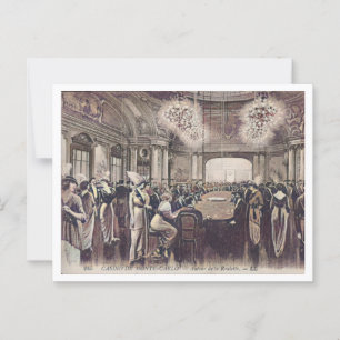 Carte Postale Monte Carlo Monaco Roulette Casino c1910s