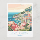 Carte Postale Monte Carlo Monaco Vintage voyage (Devant)