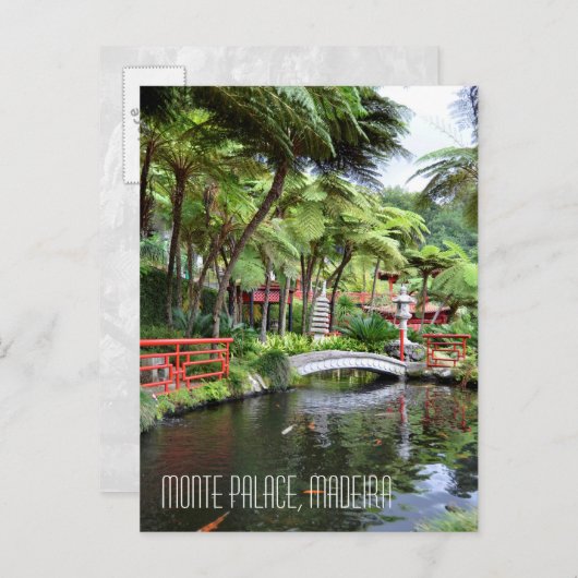 Carte Postale Monte Palace Jardins tropicaux Madère Portugal (Devant / Derrière)