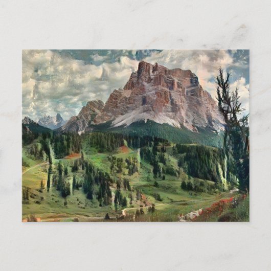 Carte postale Monte Pelmo Painting (Devant)