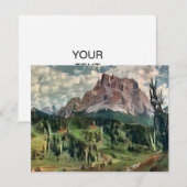 Carte postale Monte Pelmo Painting (Devant / Derrière)