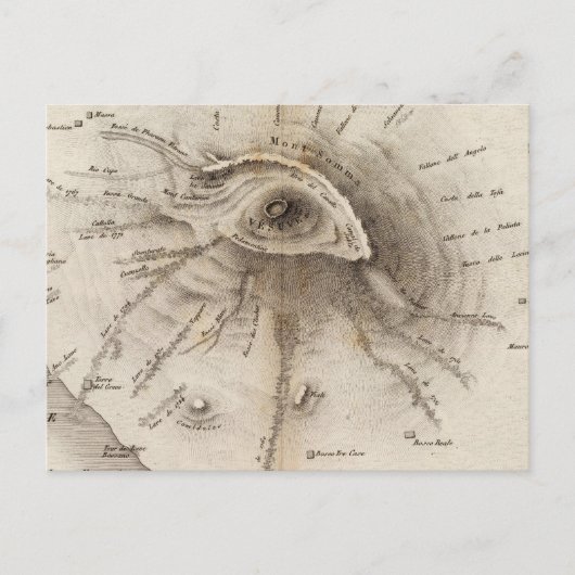 Carte Postale Monte Vesuve (Devant)