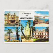 Carte Postale Montecarlo, vue multiple précoce (Devant)