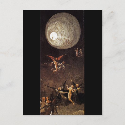 Carte Postale Montée de la bénir, par Hieronymus Bosch (Devant)