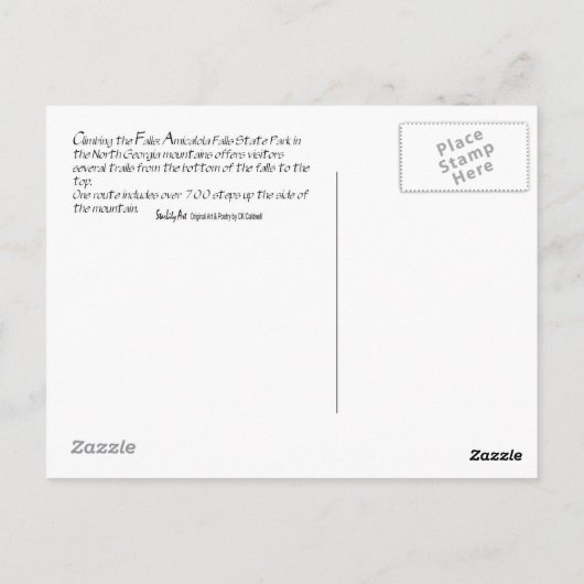 Carte Postale Montée des automnes (Dos)