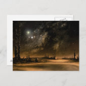 Carte Postale Montée en galaxie (Devant / Derrière)